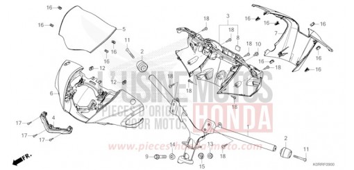 STEERING HANDLE/HANDLE COVER SH125ADR de 2024